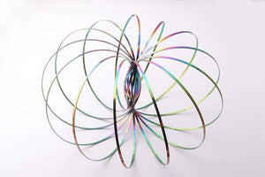 15cm Rainbow colour Metal Flow Rings