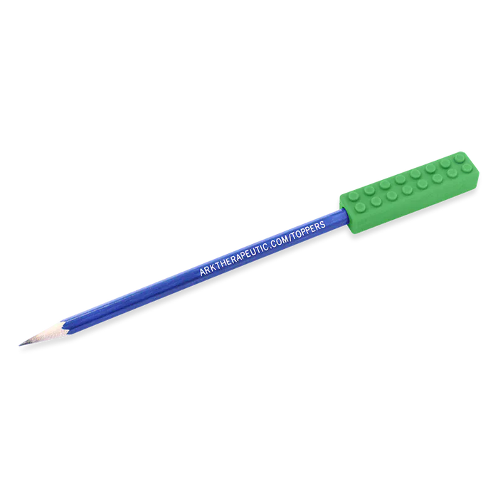 ARK Therapeutics Chew Forest Green XXT Toughest ARK's Brick Stick™ Pencil Topper