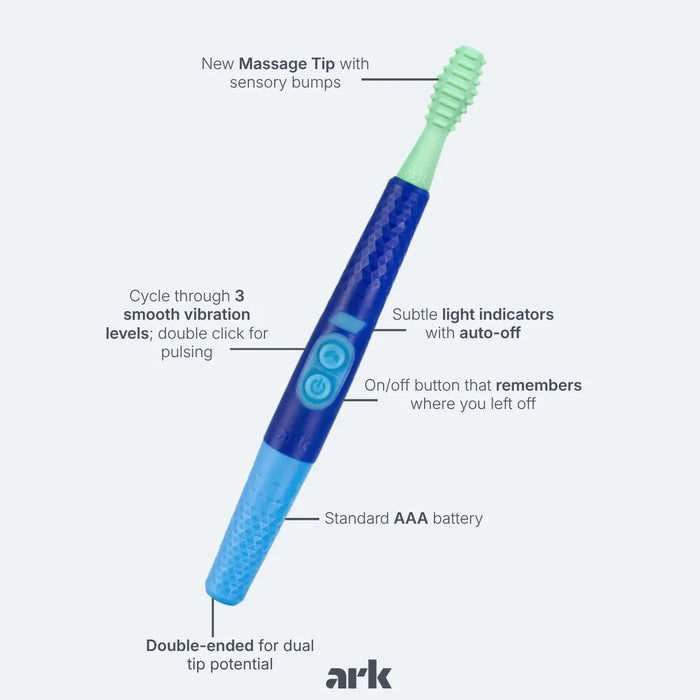 ARK Therapeutics Chew Royal Blue ARK's Z-Vibe Plus Vibrating Oral Motor Tool