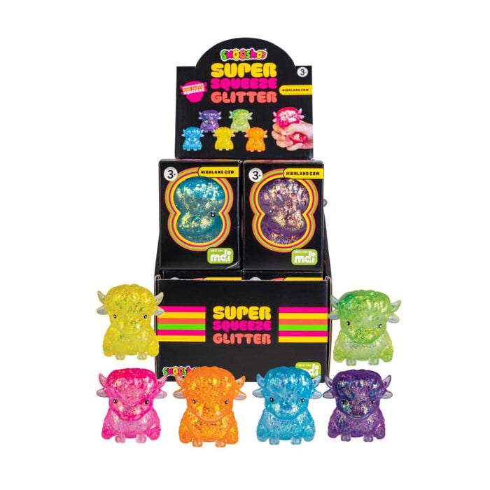 Smoosho Super Squeeze Glitter Highland Cow