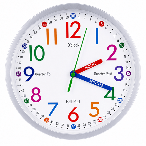 EasyRead Easy Read Clock Time Teacher Wall Clock 20cm