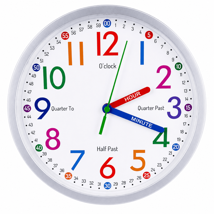 EasyRead Easy Read Clock Time Teacher Wall Clock 20cm