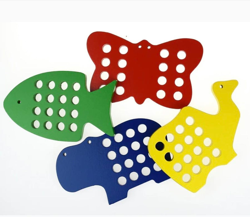 Eleganter Wooden Lacing Animals