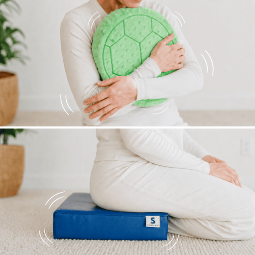 vibrating sensory toy Special Supplies Vibrating Pillow Sensory Pressure Activated Calm for Kids and Adults, Plush Minky Soft Cover Textured main image 1