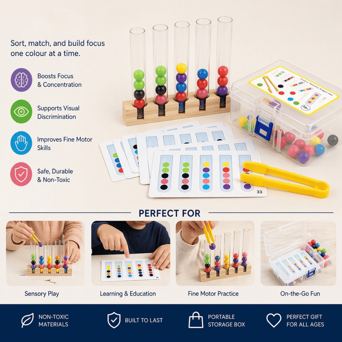 game Bead Sorting Test Tubes