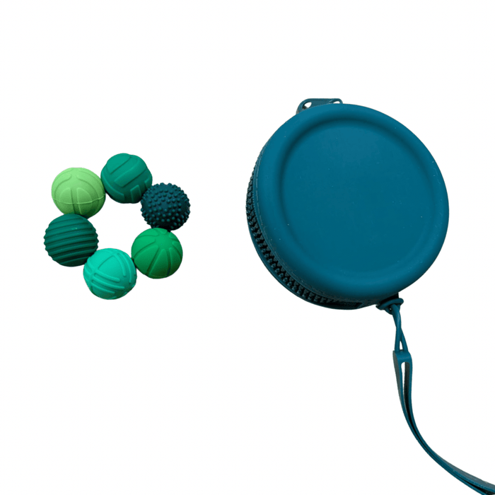 Green / 6 Pack Magnetic Silicone Balls