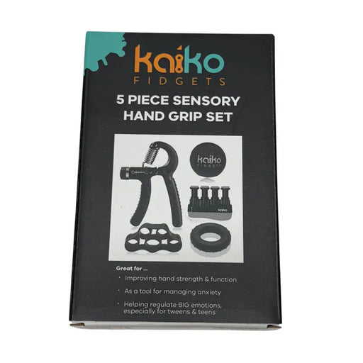Kaiko Wholesale Fidget Hand Grip Set - 5 piece Exerciser & Fidgeting Sensory Kit