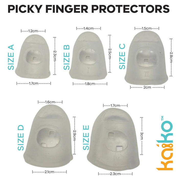 Kaiko Wholesale Fidget Picky Finger Protectors - Set of 10 Various sizes
