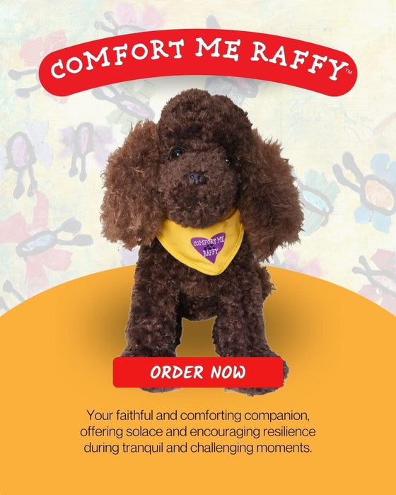 Kitty & Raffy Plush Comfort Me Raffy™ Soothing Talking Plush Companion