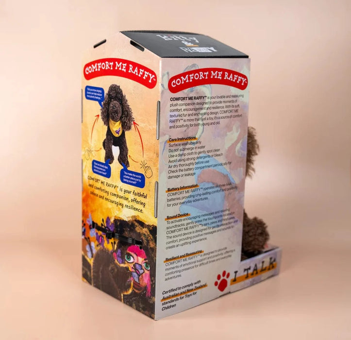 Kitty & Raffy Plush Comfort Me Raffy™ Soothing Talking Plush Companion