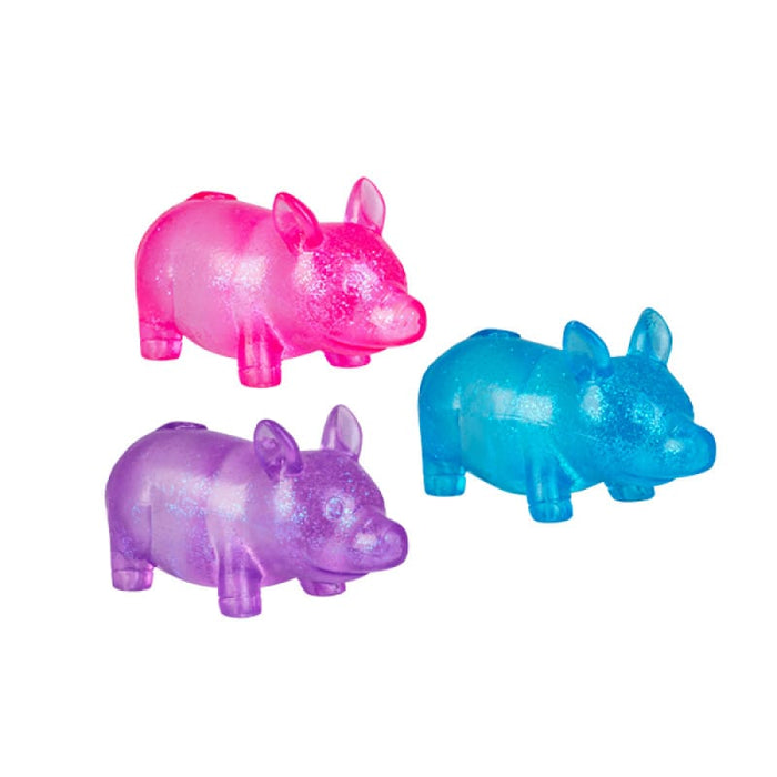 MDI Fidget Pink Smoosho's Super Squeeze Glow-in-the-dark Pig