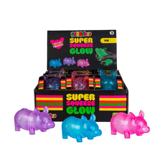 MDI Fidget Smoosho's Super Squeeze Glow-in-the-dark Pig