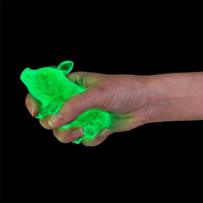 MDI Fidget Smoosho's Super Squeeze Glow-in-the-dark Pig
