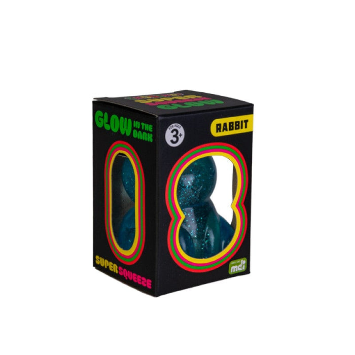 MDI Fidget Smoosho's Super Squeeze Glow-in-the-dark Rabbit