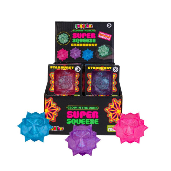 MDI Fidget Smoosho's Super Squeeze Glow-in-the-dark Starburst
