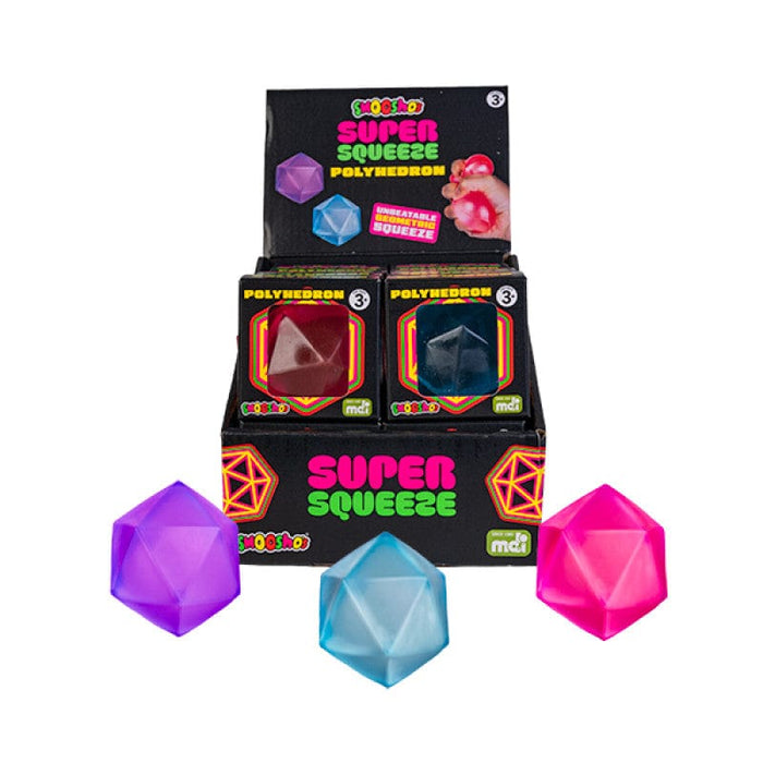 MDI Fidget Smoosho Super Squeeze Polyhedron/Polyhedron Glow In The Dark