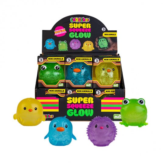 Smoosho Mini Animals Super Squeeze Glow In The Dark