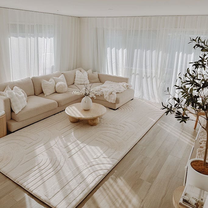 Neptune Blanket Sensory Mat Medium (1.52 x 2.03m) / Cloud Haven - Vanilla Cream The Mellow Mat® (Designer Print)