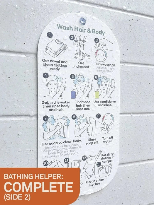 Remindables visual reminder Remindables Bathing Helper Hanger Complete