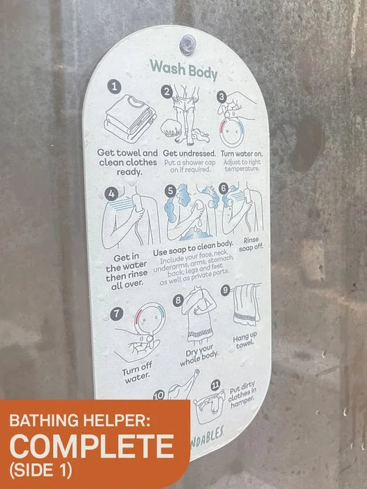 Remindables visual reminder Remindables Bathing Helper Hanger Complete