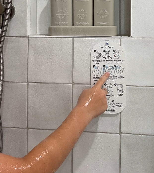 Remindables visual reminder Remindables Bathing Helper Hanger Complete