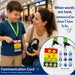 Sensory & Me Sensory Communication Card Double sided with Sunflower Lanyard