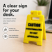 Temu Brooch Caution Sign Overstimulated