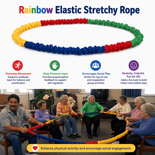 Temu Elastic Rope Rainbow Elastic Stretchy Rope 4m
