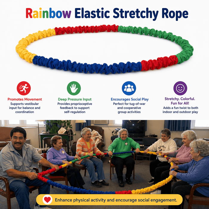 Temu Elastic Rope Rainbow Elastic Stretchy Rope 4m
