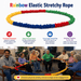 Temu Elastic Rope Rainbow Elastic Stretchy Rope 4m