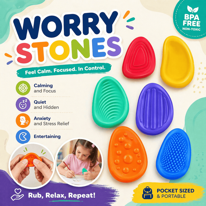 Temu Emotions Worry Stones Fidget