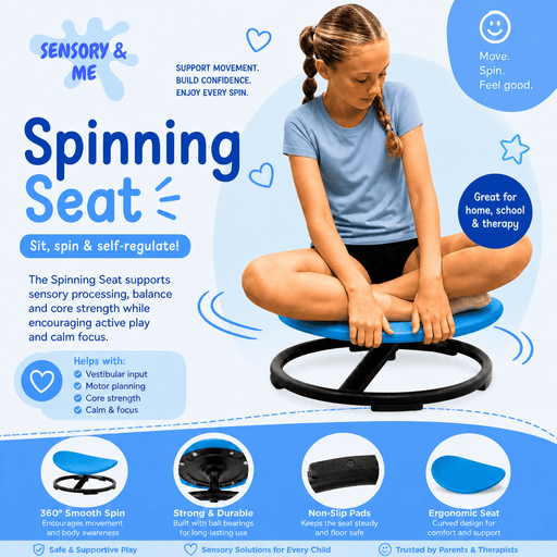 Vevor Seat Spinning Sensory Seat for Kids & Adults Vestibular Input & Focus Support