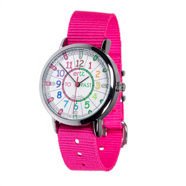 Rainbow Face with Pink Strap