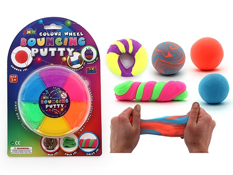 Bouncing Rainbow Putty Wheel