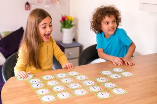 Read Clock Game EasyRead Tell the Time Card Games — Sensory & Me