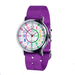 EasyRead Easy Read Clock Rainbow Face with Purple Strap EasyRead Watch