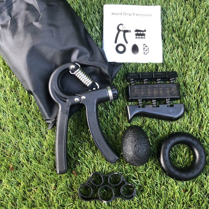 Hand Grip Set - 5 piece Exerciser & Fidgeting Sensory Kit