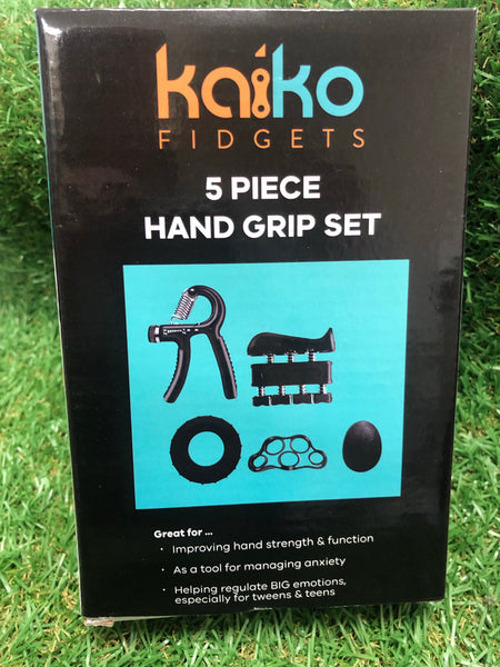 Hand Grip Set - 5 piece Exerciser & Fidgeting Sensory Kit