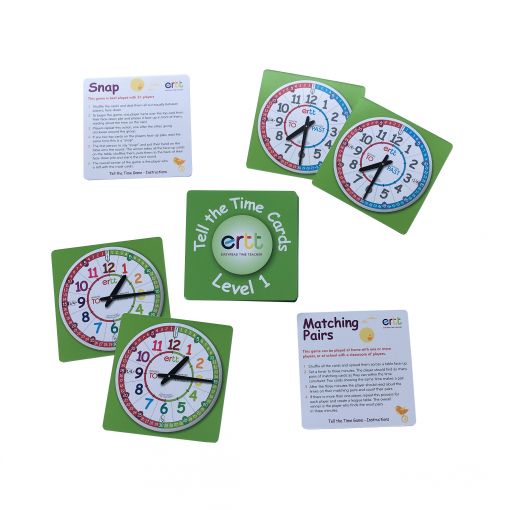 EasyRead Tell the Time Card Games